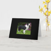 Carte Bordure Collie animal chien animal animal mignon D (Fleur jaune)