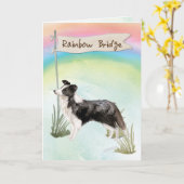 Carte Bordure Collie Sympathie des animaux de compagnie (Fleur jaune)