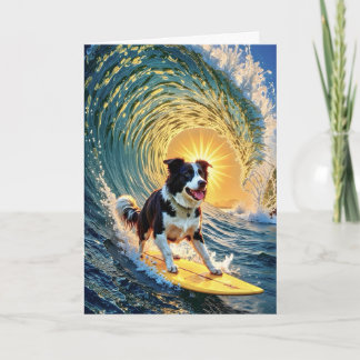 Carte Bordure de surf Collie