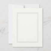 Carte Bordure double blanche ombragée sur papier blanc (Devant)
