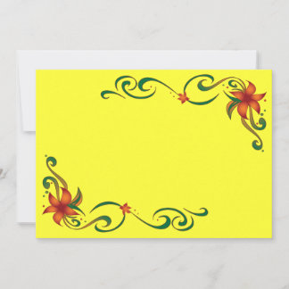 Carte Bordure rouge/jaune