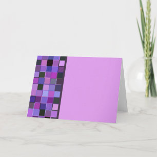 Carte Bordure simple Carré violet