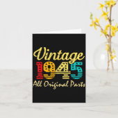 Carte Born In 1945 80 Years Old Made In 1945 80th Birthd (Fleur jaune)