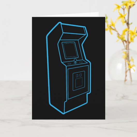 Carte Borne d'arcade de jeu vidéo rétro  (Fleur jaune)