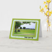 Carte Boses Day, Golf Course & Golf (Fleur jaune)