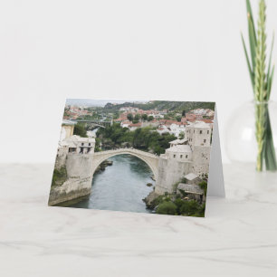 Carte Bosnie-Herzégovine - Mostar. Le Vieux Pont
