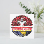 Carte Bosnien Bosnisch Schweizer Schweiz Baum Wurzel (Debout devant)