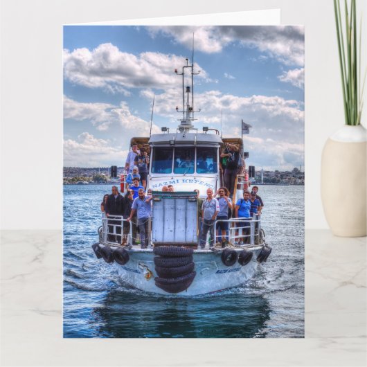 Carte Bosphore des ferries d'Istanbul (Devant)
