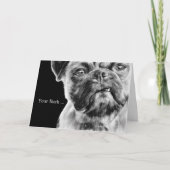 Carte Boss Anniversaire Funny Grumpy Carlin Chien (Devant)