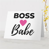 Carte Boss Babe 2 (Fleur jaune)
