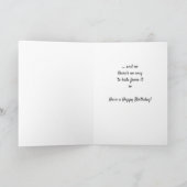 Carte Boss can't Hide It's Birthday Cute Kitten (Intérieur)