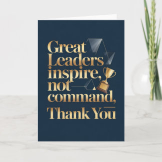 Carte Boss or Mentor Thank You Card