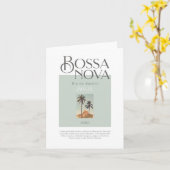 Carte Bossa Nova - Rio De Janeiro - Brésil - 1950 (Fleur jaune)