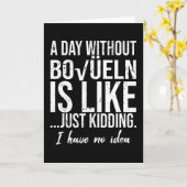 Carte Boßeln drôle idée de cadeau sportif (Fleur jaune)