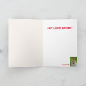 Carte Bossy Funny Mad Rooster Anniversaire (Intérieur)