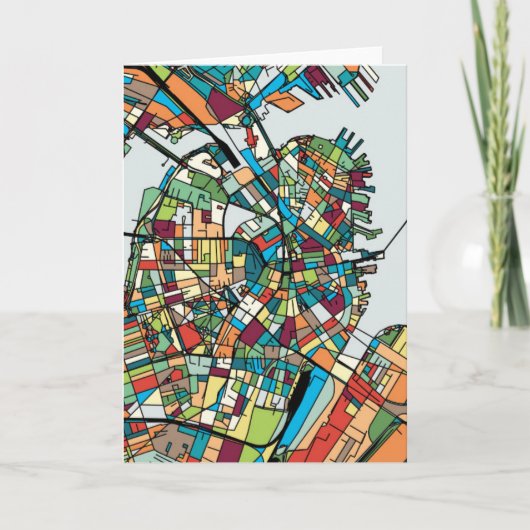 Carte Boston City USA (Devant)