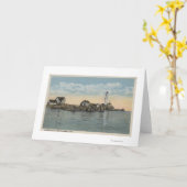 Carte Boston, phare de MABoston au port de Boston (Fleur jaune)