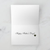 Carte Boston Terrier Daddy avec Cravate 1 (Intérieur)