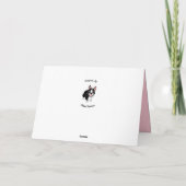 Carte Boston Terrier Rose Joyeux Anniversaire (Dos)
