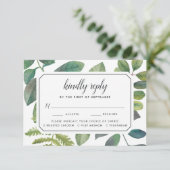 Carte Botanica RSVP Avec Choix De Repas (Debout devant)