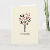 Carte Botanical Beige Pattern Card (Devant)