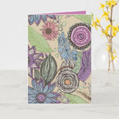 Carte Botanical Bliss (Fleur jaune)