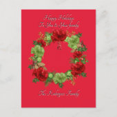 CARTE BOTANIQUE DE NOËL BOHO (Devant)