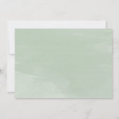 Carte botanique d'invitation de brunch de mariage (Dos)