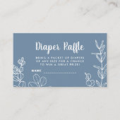 Carte Botanique Dusty Blue Diaper (Devant)