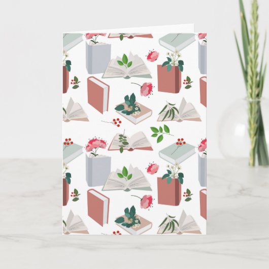 Carte Botanique Livres & Bibliothèque Motif de lecture (Devant)