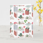 Carte Botanique Livres & Bibliothèque Motif de lecture (Fleur jaune)