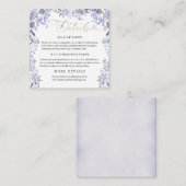 Carte Botanique Mariage vintage (Devant / Derrière)