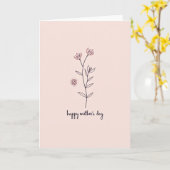 Carte Botanique Rose Tendue (Fleur jaune)