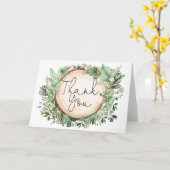 Carte Botanique Rustique Merci forestier (Fleur jaune)