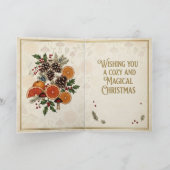 Carte Botaniques de Noël vintage (Intérieur)