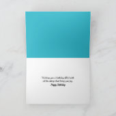 Carte Botte et guitare de Cowboy anniversaire sur la pla (Intérieur)