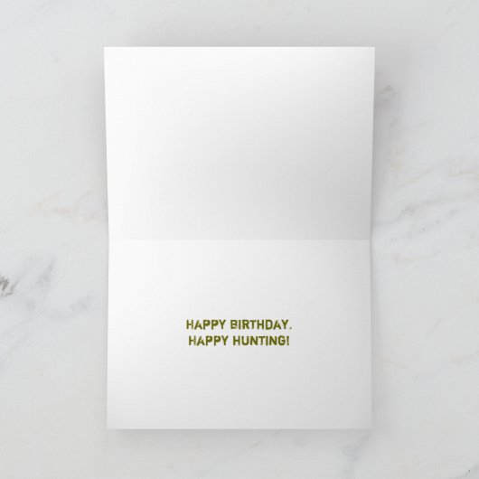Carte Bottes de chasse d'anniversaire (Intérieur)