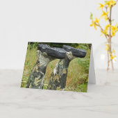 Carte Bottes de chasse d'anniversaire (Fleur jaune)