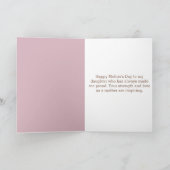 Carte Bottes de cow-boy rose floral Belated fête des mèr (Intérieur)