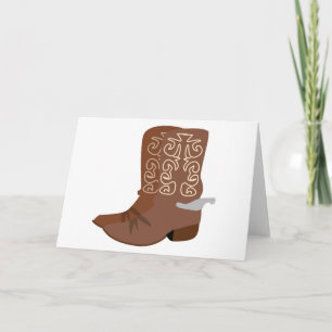 Carte Bottes de cowboy avec éperons