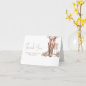 Carte Bottes Et Merci De Fête des mariées Bubbly (Fleur jaune)