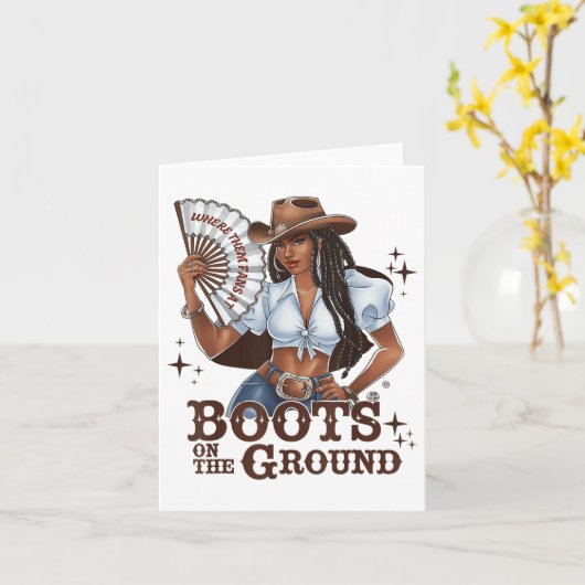 Carte Bottes Sur Le Terrain (Fleur jaune)