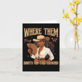 Carte Bottes Sur Le Terrain Bottes Cowboy Occidental Cow (Fleur jaune)