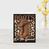 Carte Bottes Sur Le Terrain Cowboy Casquette Rodeo Boots (Fleur jaune)