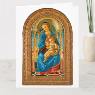 Carte Botticelli (1445-1510) Madonna & Child Enthroned