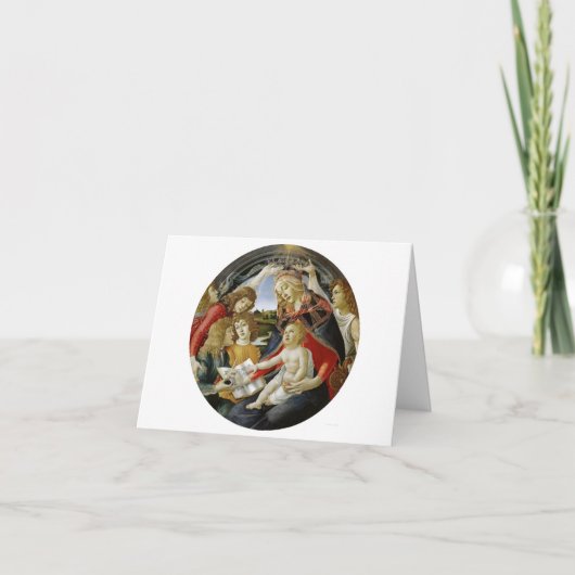 Carte Botticelli Madonna et Jesus Magnificat (Devant)