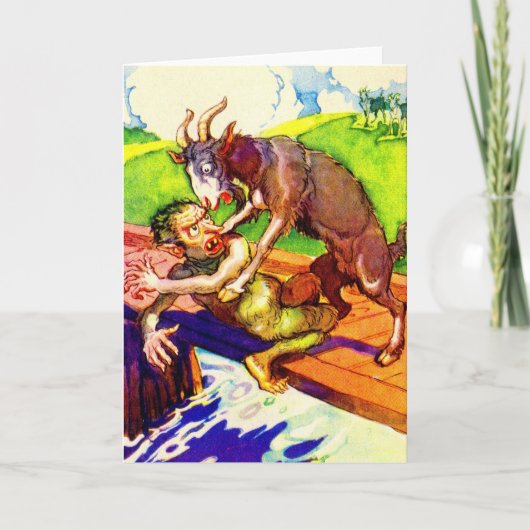 Carte bouc de chèvre et troll (Devant)