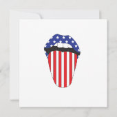 Carte Bouche drapeau bleu-blanc (Dos)