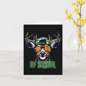 Carte Bouclé 100 Jours De Scolaire Cerfs Étudiant Garçon (Fleur jaune)