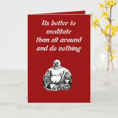 Carte bouddha (Fleur jaune)